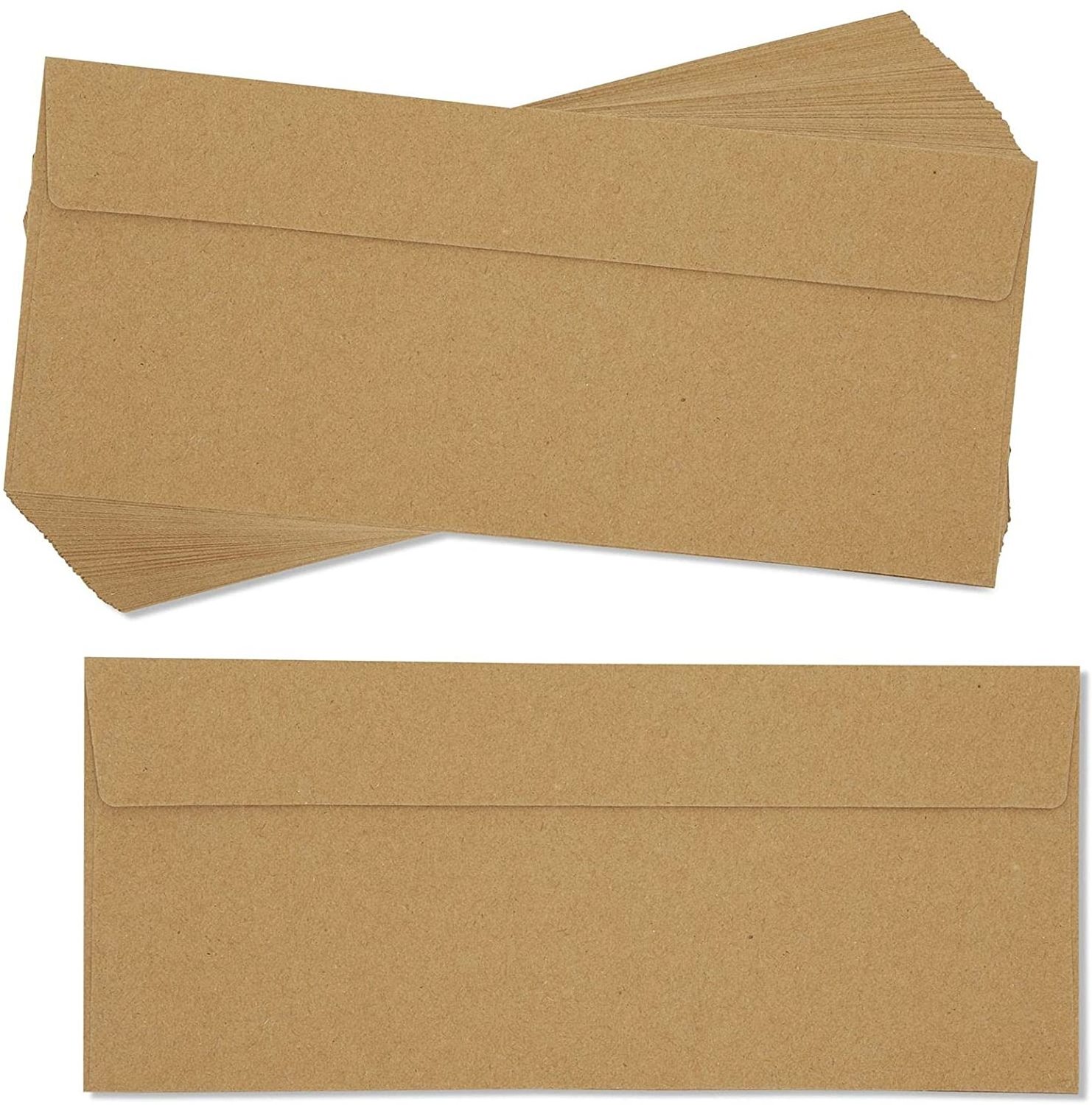 Custom high quality Small Coin Envelopes brown Self-Adhesive paper envelope for Checks letters invitations