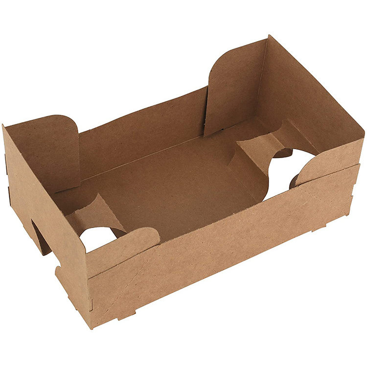 Custom wholesale food beverage cardboard trays for Popcorn Chips Fried food Movies performances sports games parties