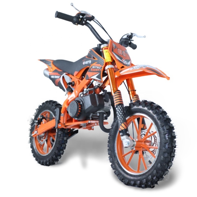 Factory Wholesale KTM mini dirt bike 49cc 50cc petrol off-road motorcycles for kid pocket bike mini kids dirt bike 49cc for sale