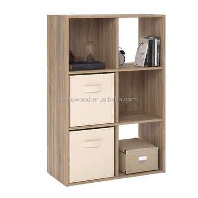 Modern Simple Bookshelf 6 cube Storage Bookcase Display Unit Book Case Shelf