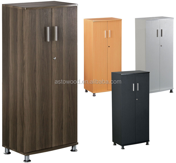 Tall Cupboard with 3 shelves Storage Filing Cabinet Matching Range of Home Office in Oak Effect