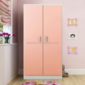 Melamine 2 Door Wardrobe with 1 hanger & 1 shelf