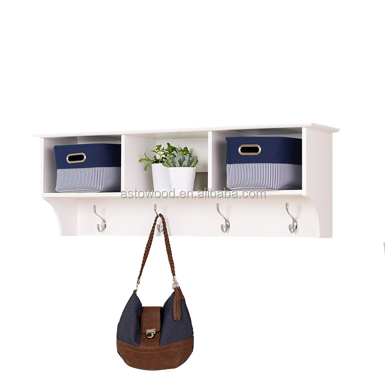 Wall Hanging Shelf Cabinet Decoration Wood Wall Shelf Coat Rack Kitchen Cupboard Kitchen Shelf