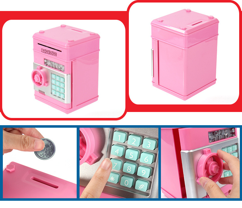 hot sell musical password box piggy bank secure digital coin bank for kids | atm bank