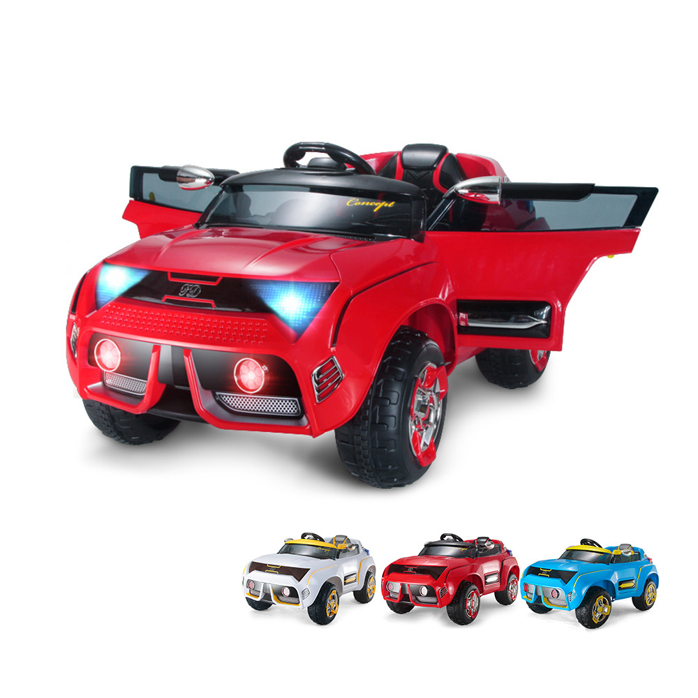 MP3 socket cool light rechargeable wholesale rc ride on toy kids electric car/2.4G RC Double drive kids car 12v