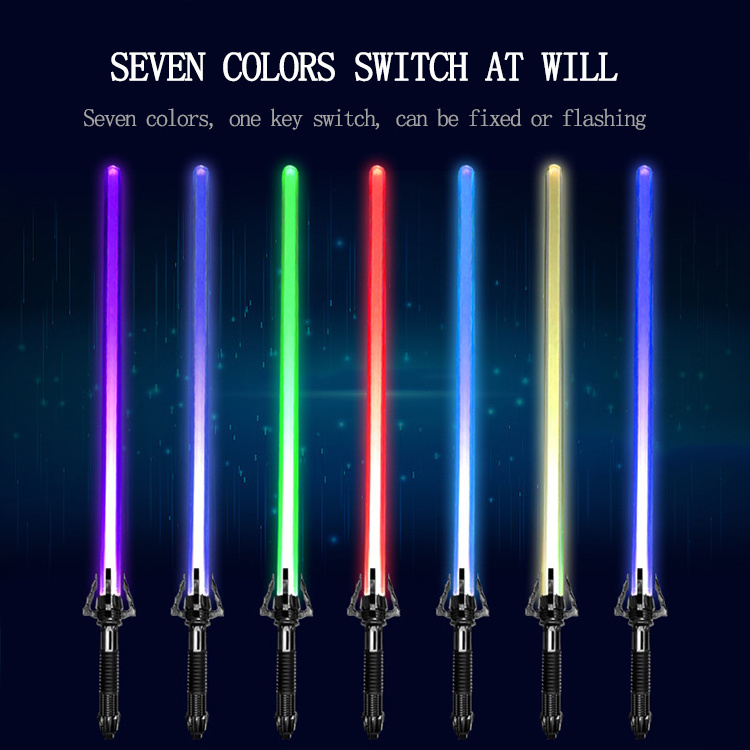 7 Colors Adjustable Light Toys Children Smooth Swing Sound and Light For Kids Flashing Lightsaber Laser Sword Toys