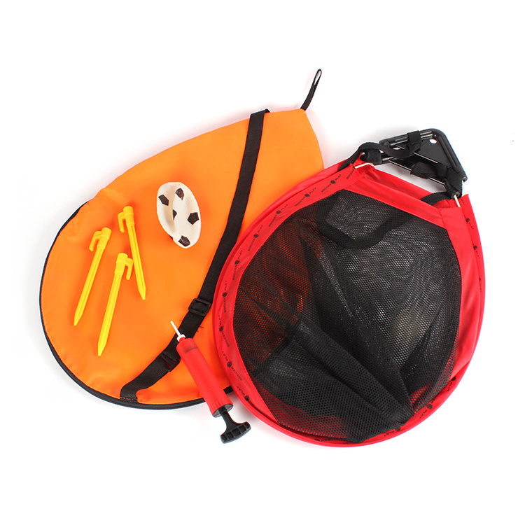 Mini Portable custom training tennis target goal soccer football net with storage bag