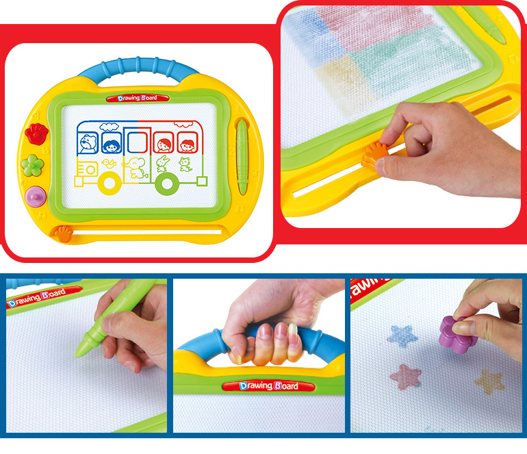 Educational Kids plastic magic writing toy erasable magnetic drawing board for baby