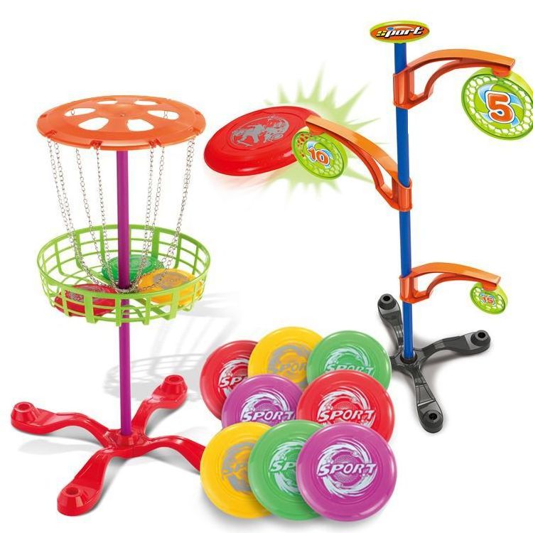 Custom Outdoor Sports Plastic Disc Golf Target Set Basket for Kids Flying Disc Toy Throwing Game