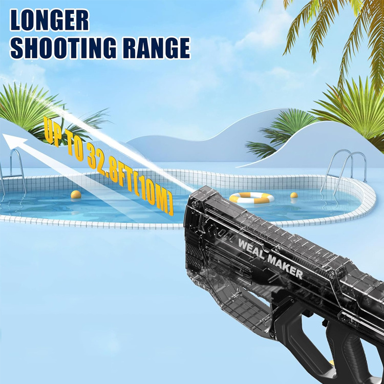 Summer Water Playing Squirt Guns Toys Outdoor Game Toys Electric Automatic Shooting Water Gun Toy For Kids