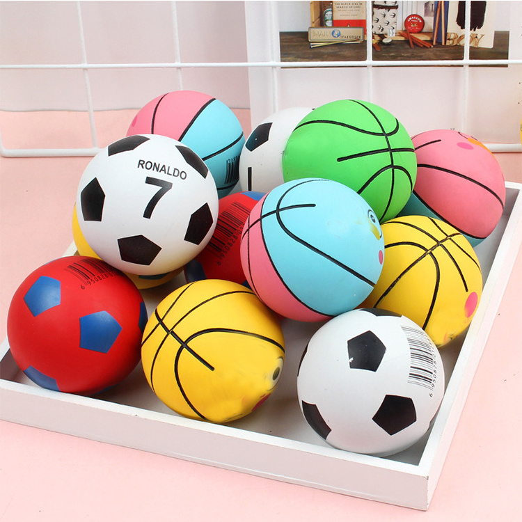 24 Pieces Toy Balls Wrist Exercise Play Return Elastic String Ball Rubber Sport Rebound Bouncy Ball for Children