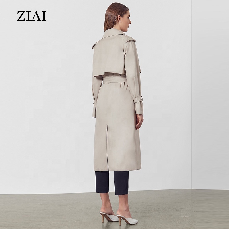 High quality Spring new fashion style trench coat British style thin wild small high school long trench coat women