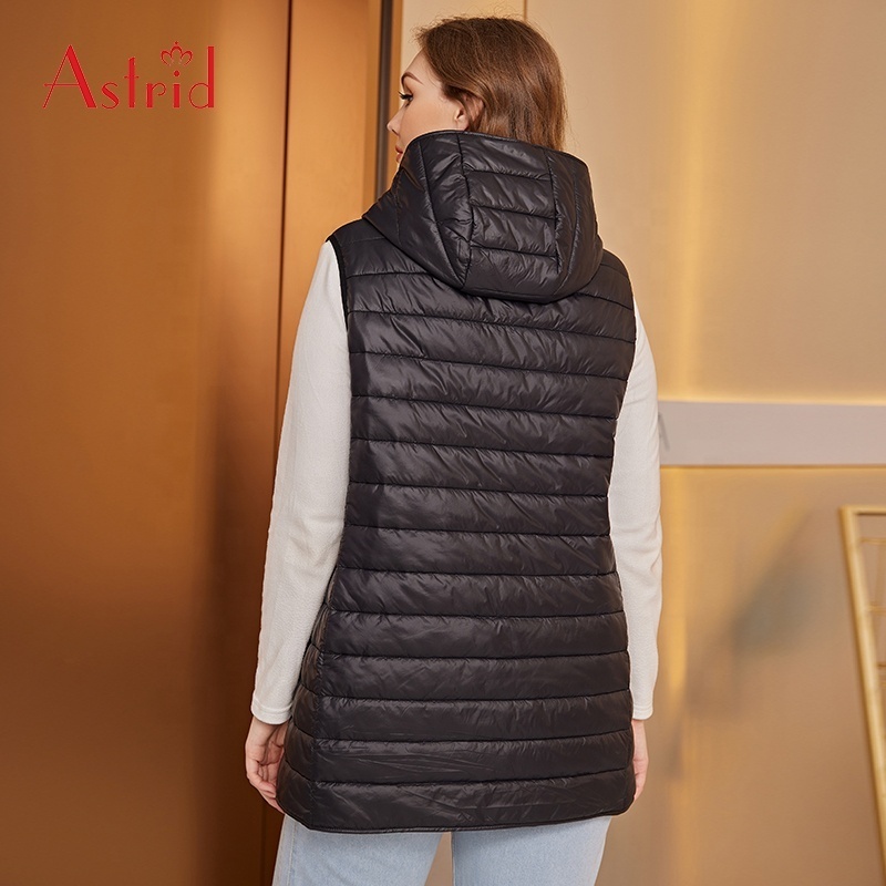 New fashion wholesale ladies waterproof  plus size puffer vest quilted jacket women windproof  black puffer coat woman