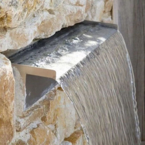 Factory Wholesale Water Cascade Water Fountain Indoor Outdoor Stainless Steel Waterfall