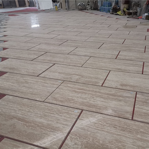 AST OEM/ODM Travertin Floor and Wall China Polished Beige Yellow Travertine Slab Price For Indoor And Outdoor Wall Design Tile