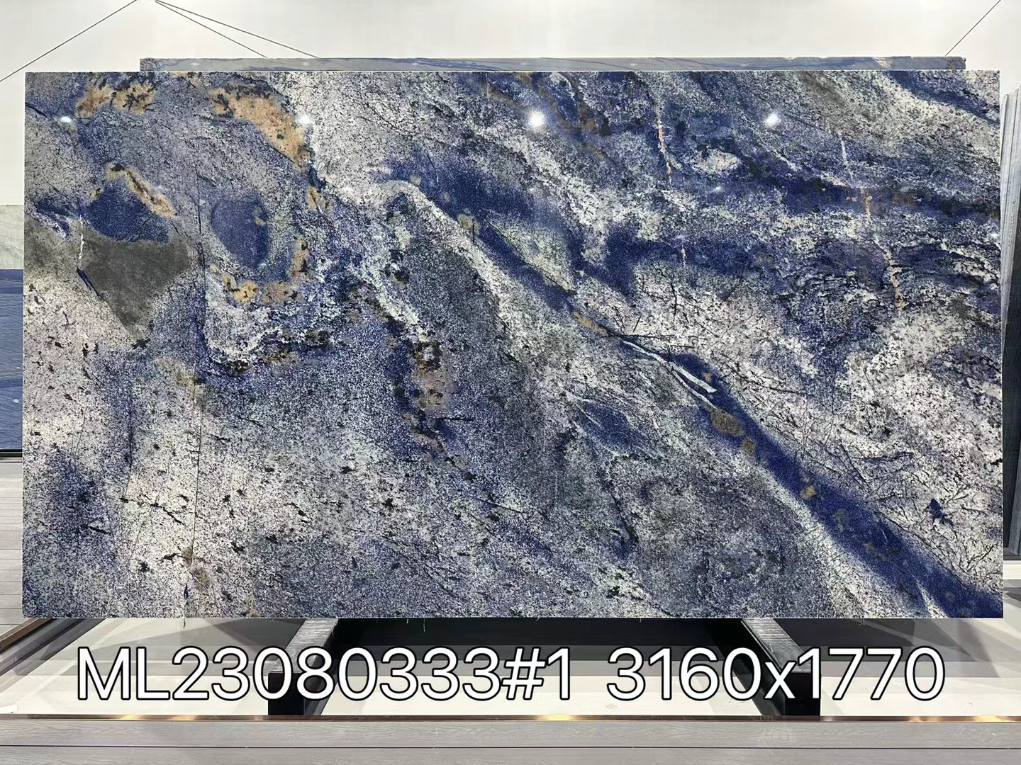 AST OEM/ODM graniet losa premium hardness natural stone Snow mountain sapphire granite polished surface granite slabs