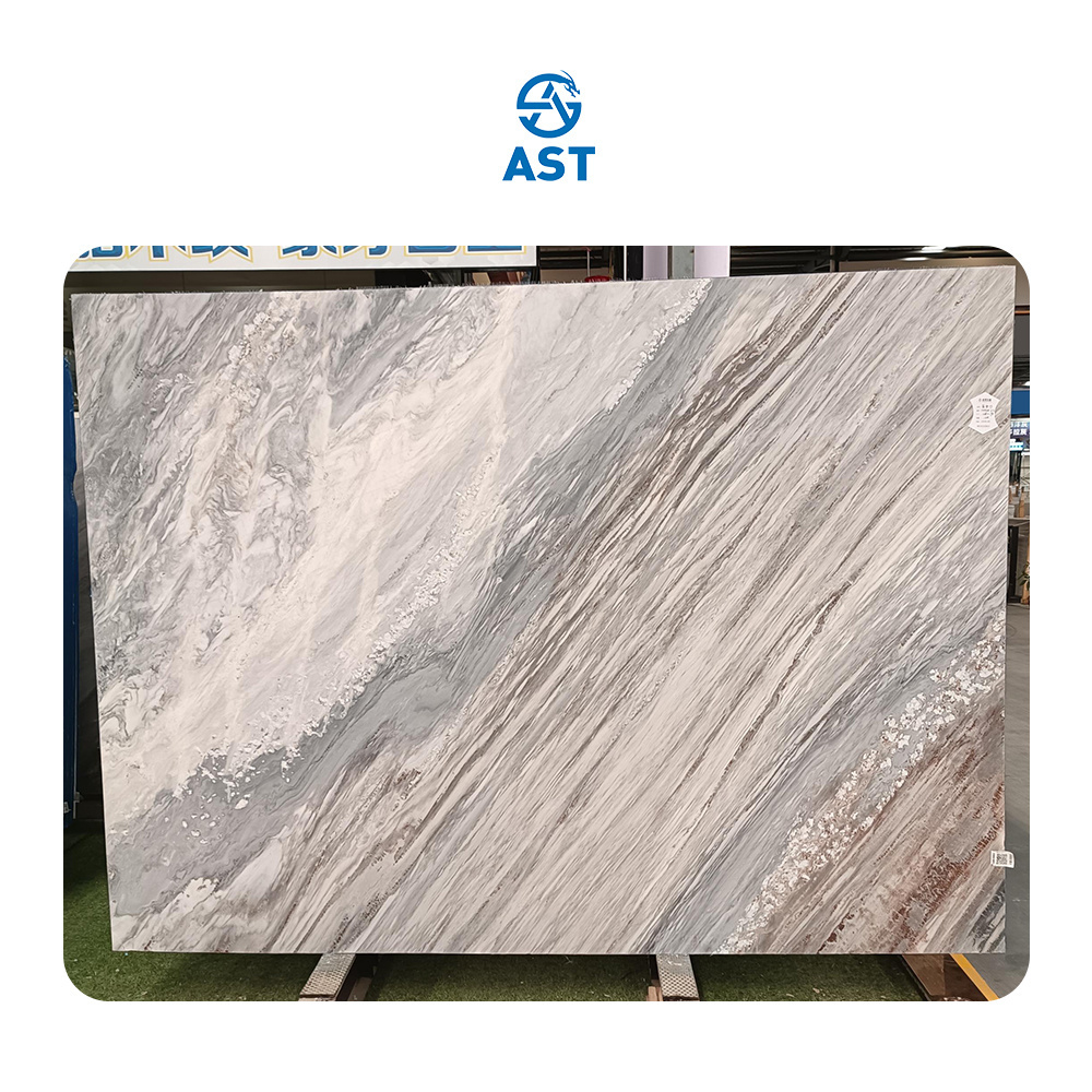 AST OEM/ODM Marmo Marmol luxury stone marble polished glazed slab for wall and floor tv background marble wall panel