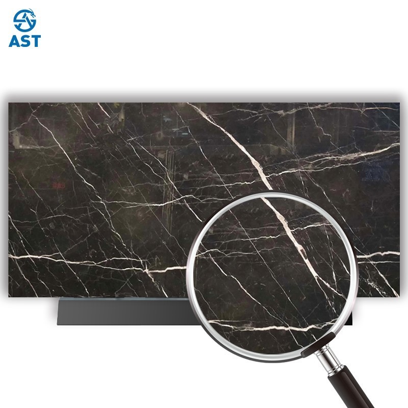 AST ODM/OEM Marmor Gorgeous decorative Marmer brown marble with white vein Chinese Saint Laurent Marble for tops