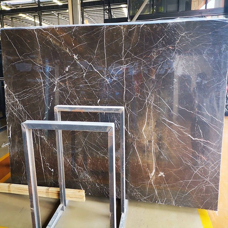 AST ODM/OEM Marmor Gorgeous decorative Marmer brown marble with white vein Chinese Saint Laurent Marble for tops