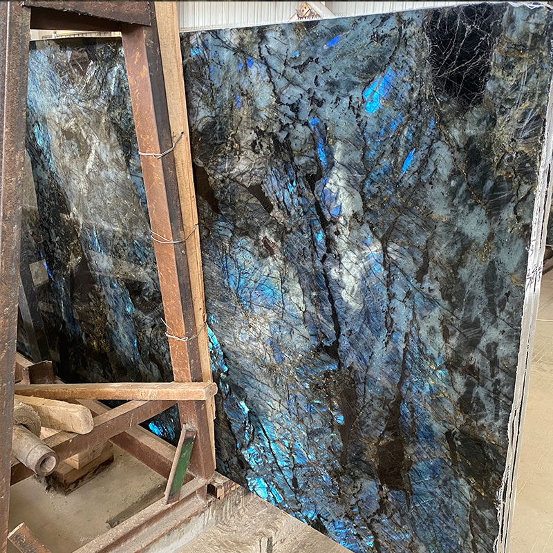 AST OEM/ODM granito natural Hot Sale Luxury Blue Labradorite Granite Natural Stone for Countertops for Hotels