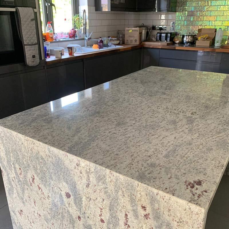 AST OEM/ODM losa graniet azulejo granito encimeras Kashmir white granite high hardness granite chinese kitchen granite slabs