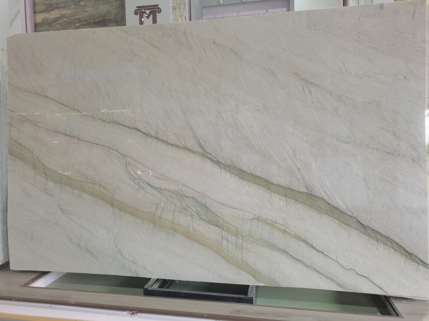 AST OEM/ODM marmo  pressurization Mont Blanc marble luxury marmar cuarzo high gloss natural marble tiles for bathroom walls