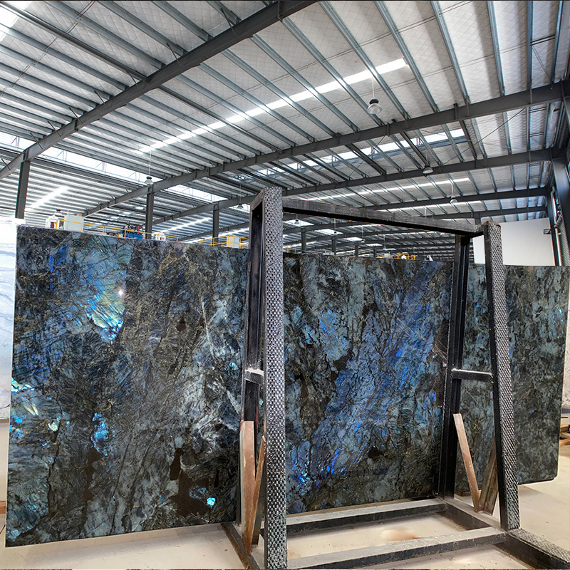 AST OEM/ODM granito natural Hot Sale Luxury Blue Labradorite Granite Natural Stone for Countertops for Hotels