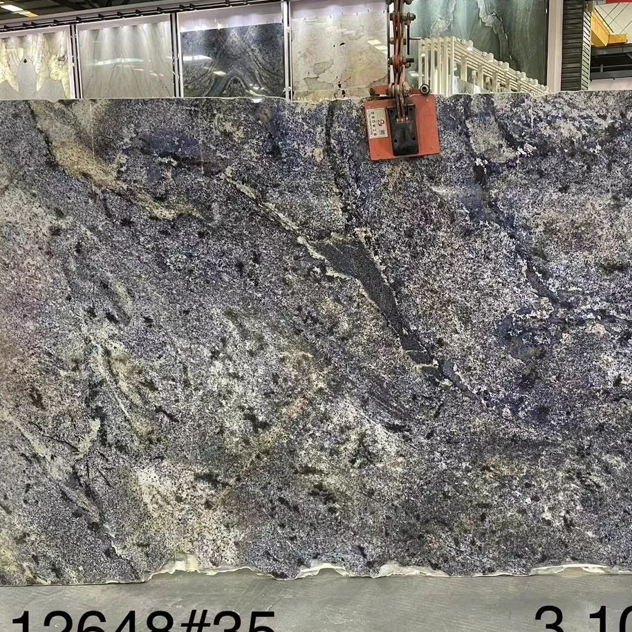 AST OEM/ODM graniet losa premium hardness natural stone Snow mountain sapphire granite polished surface granite slabs