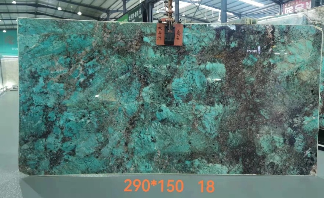 Amazonite Slab Granite Green Slabs for Countertop Vanity Top Table Tops 2023 Hot Sale