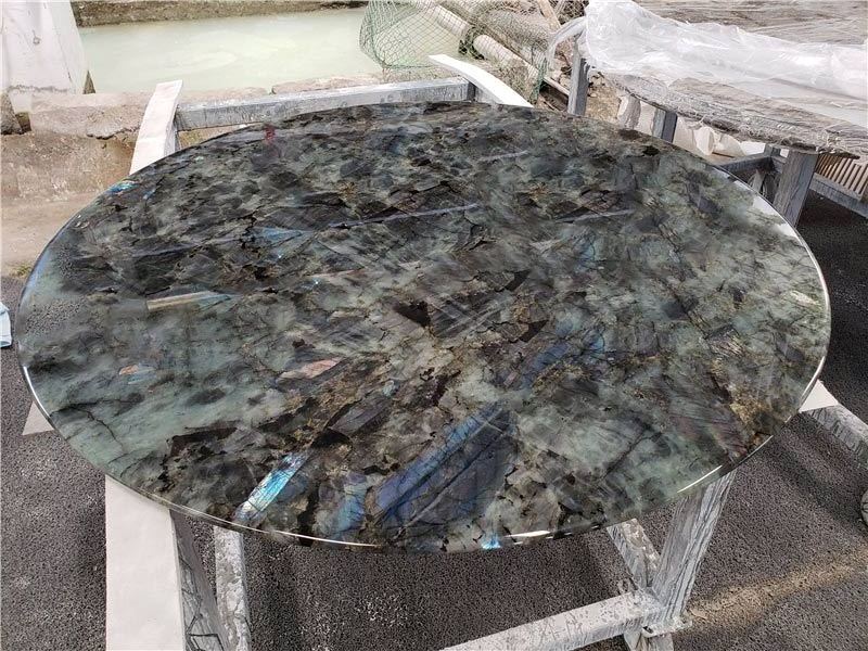 AST OEM/ODM granito natural Hot Sale Luxury Blue Labradorite Granite Natural Stone for kitchen Countertops Hotels