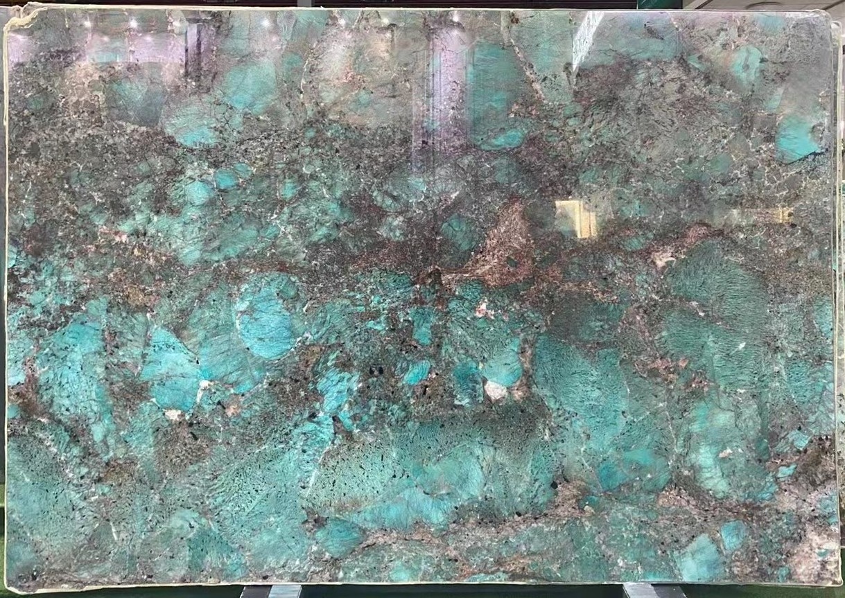 Amazonite Slab Granite Green Slabs for Countertop Vanity Top Table Tops 2023 Hot Sale