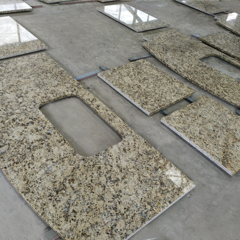 AST OEM granit natural losa Polished Brazil Butterfly Yellow Santa cecilia gold granite Big Slabs for Building Material