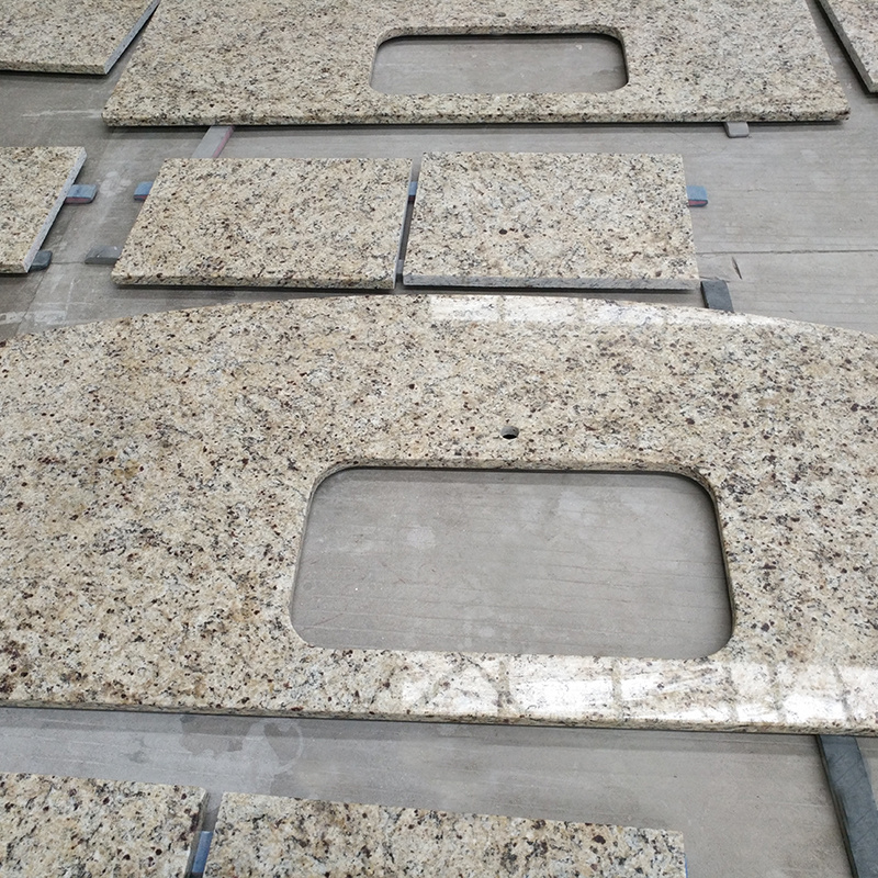 AST OEM granit natural losa Polished Brazil Butterfly Yellow Santa cecilia gold granite Big Slabs for Building Material