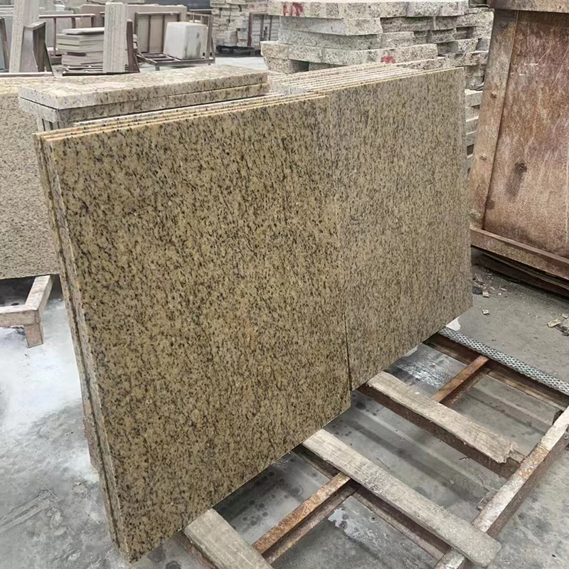 AST OEM/ODM Brazil-Giallo-Samoa Graniet azulejo granito encimeras natural polished high hardness stone kitchen granite slabs