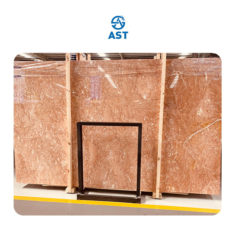 AST OEM ODM Natural Polished Factory Price Marmor Orange Peel Red Marble Countertops for Bathroom and Kitchen