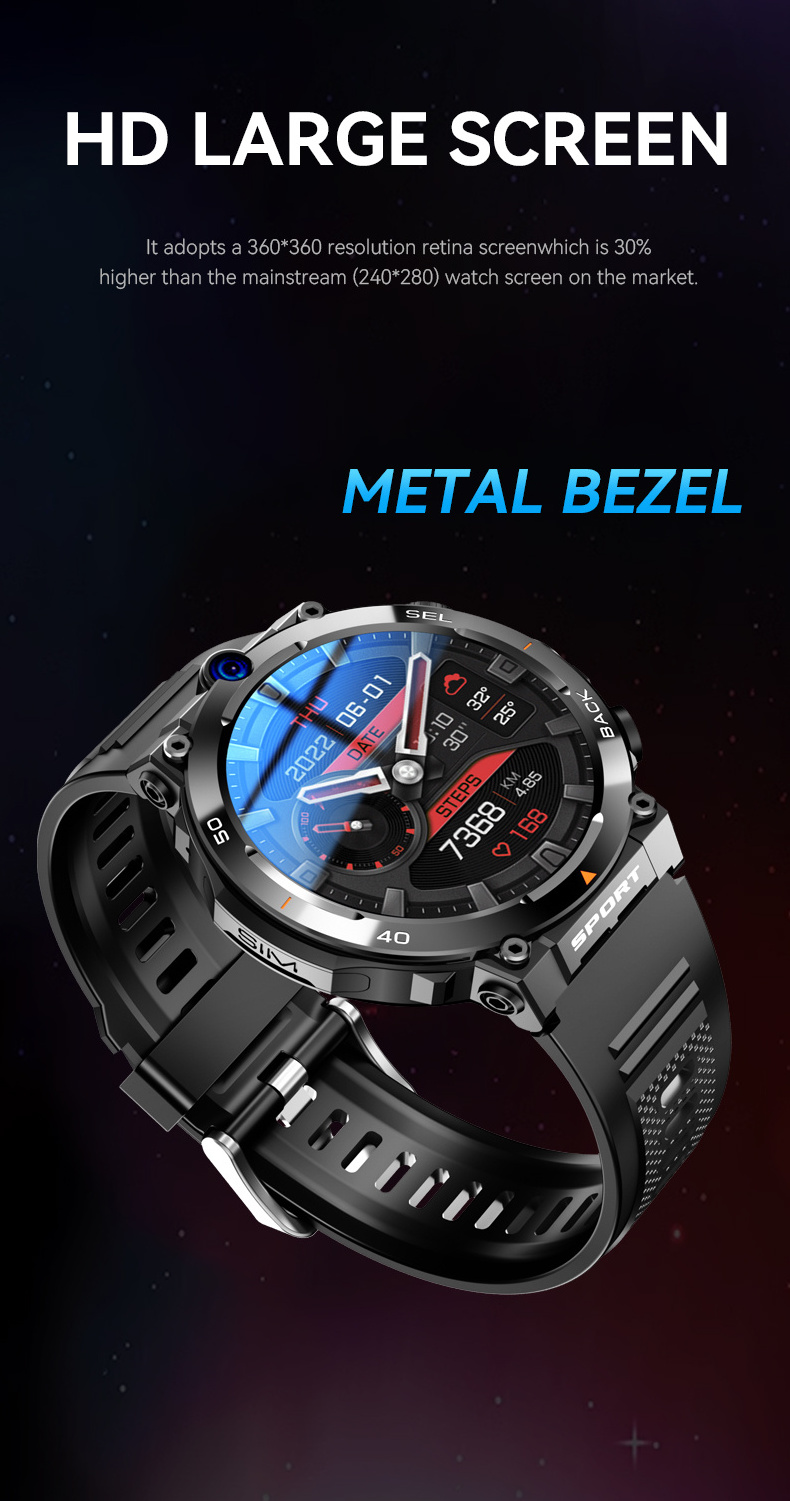 2024 new arrival 4G 5G smart watch H10 WiFi GPS dual camera video call NFC 4+64GB 900MAH battery Android smart watch