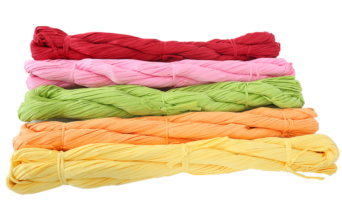 DIY Craft Colored Paper Raffia Yarn Crochet Kit