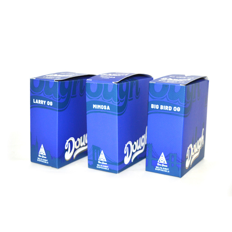 Custom 1ml 0.5ml Disposable Child-resistant Dab Gift Packaging Boxes For Cartridge Packaging With Spot Uv And Window