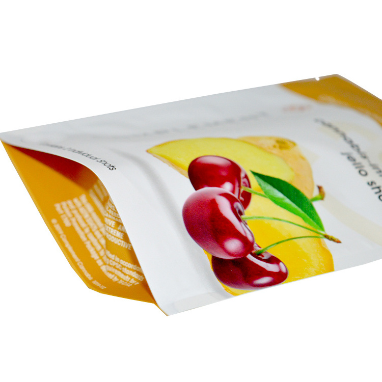 Laminated aluminized different flavor custom printed packaging plastic dried fruit package bag