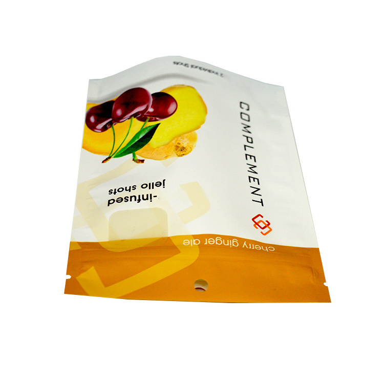 Laminated aluminized different flavor custom printed packaging plastic dried fruit package bag