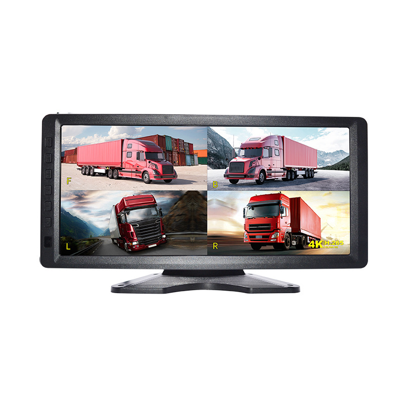 10.36Inch Truck Bus monitoring 1600*720 IPS Monitor 4CH Infrared Waterproof Truck camera Support SD Card Mobile DVR Kits