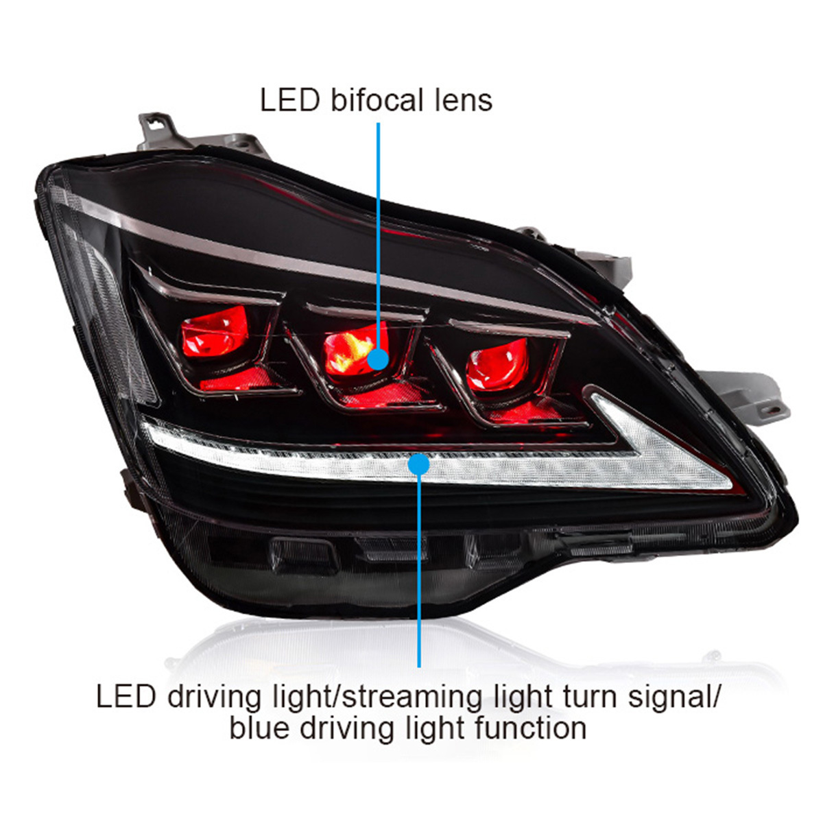 New design Full LED Modified Front Lamp For Toyota Crown headlight 2005-2009 Auto Lighting System headlamp assembly