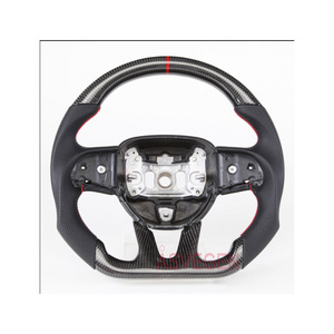 LED Steering Wheel Carbon Fiber Steeri Fit for doge challenger 15-19 carbon fiber steering wheel led steering wheel