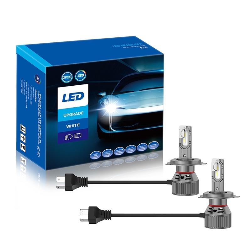 All-in-one, with plug-in!!! L13 Series H4  Auto Car LED Headlight 6000-7000K Light Bulbs LED Head Light 25W 2200lm 12V-60V