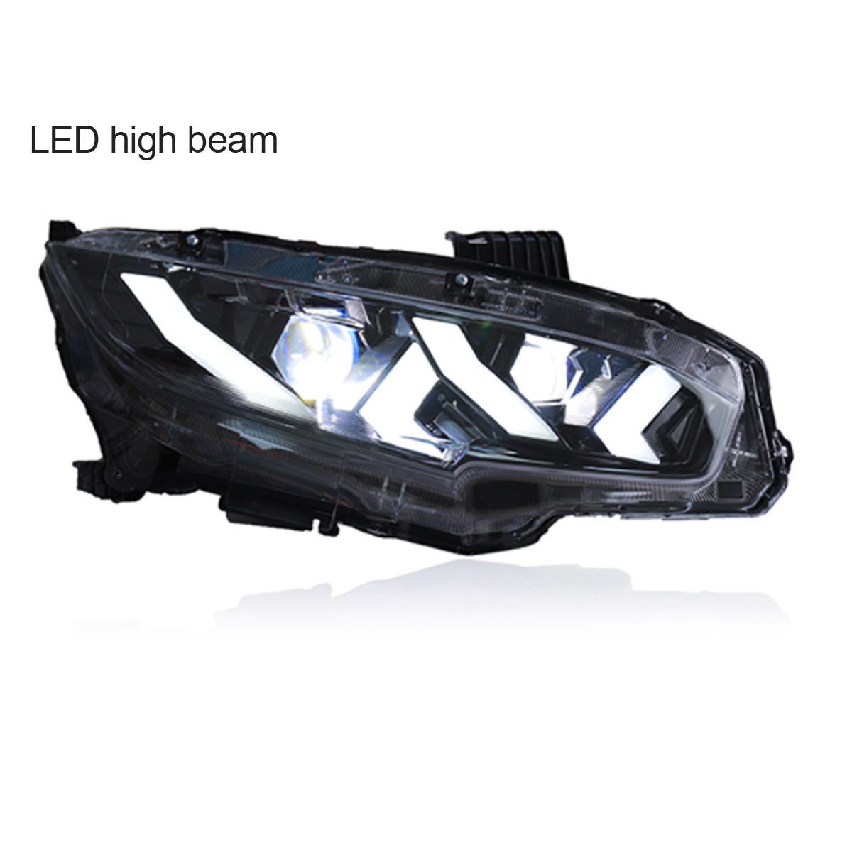 Auto Accessories full led Modified Headlight assembly for Honda civic headlight 2016-2021