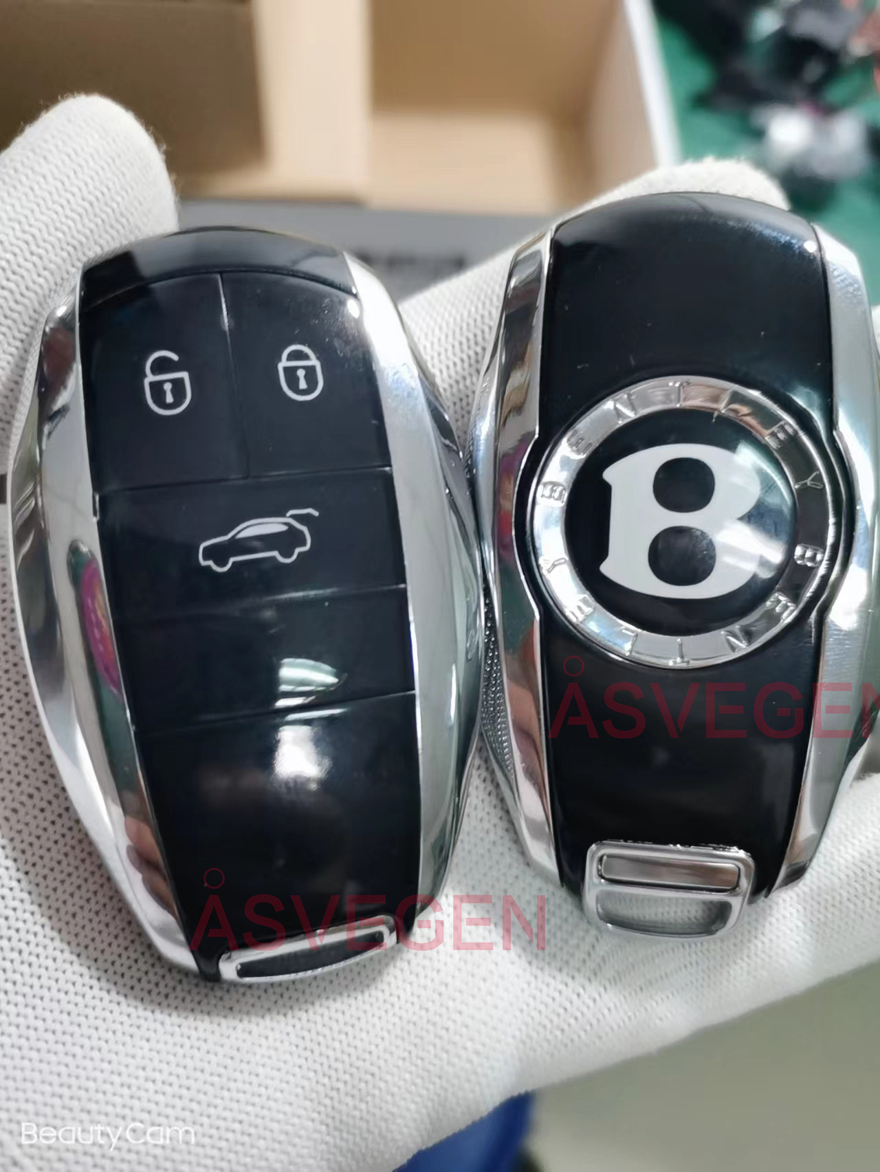 Hot selling Remote Control LCD Smart Engine Keyless With One-key Start Car Key Of Monlile phone For Bentley