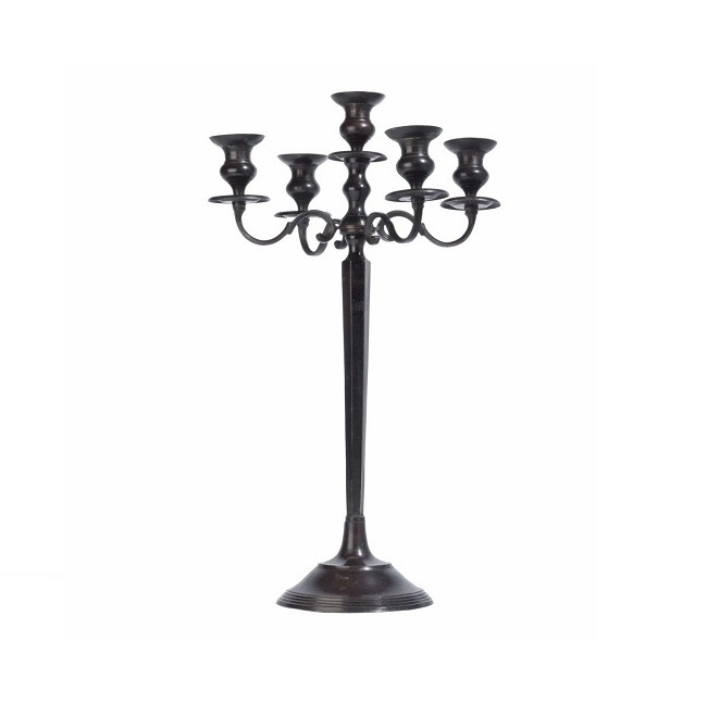 High End Aluminum Candelabra White Powder Coated Candelabra for Home And Wedding Decoration Flower Bowl candelabra