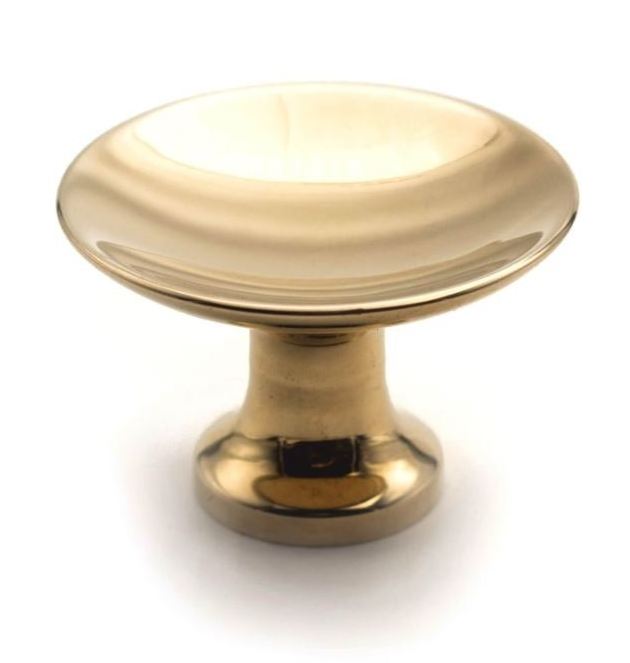 Brass Circle Knob - Drawer Pulls Drawer Knobs Gold Brushed Finish Cabinet Knobs and Pulls Solid Brass Metal