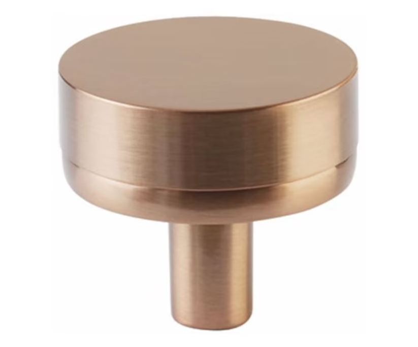 Brass Circle Knob - Drawer Pulls Drawer Knobs Gold Brushed Finish Cabinet Knobs and Pulls Solid Brass Metal