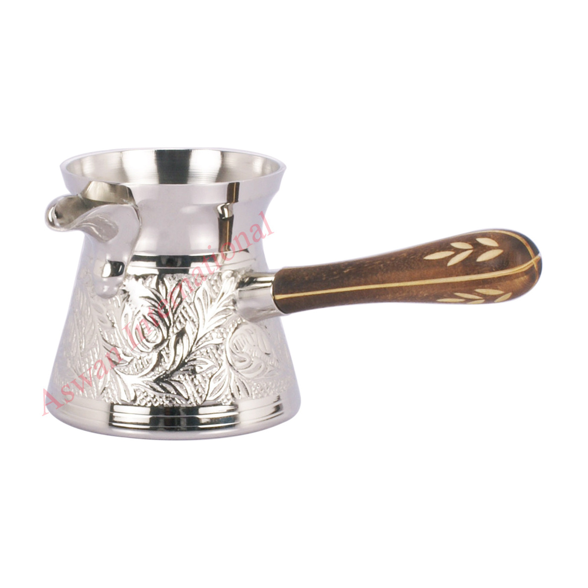 Best Selling Design Arabic Coffee Pot Wholesale stove top Turkish  coffee maker Gold Plated Brass Arabic Coffee Turkish Moroccan